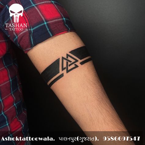 TashanTattoo
AshokTattooWala
S.20. Tirupati plaza
Opp. New bus stand
Near gd modi collage
Palanpur (gujrat)
9586697547
9687533310 Hand Band Tattoo, Valknut Tattoo, Black Band Tattoo, Ankle Band Tattoo, Bracelet Tattoo For Man, Wrist Band Tattoo, Band Tattoos For Men, Bestie Tattoos, Line Tattoo Ideas