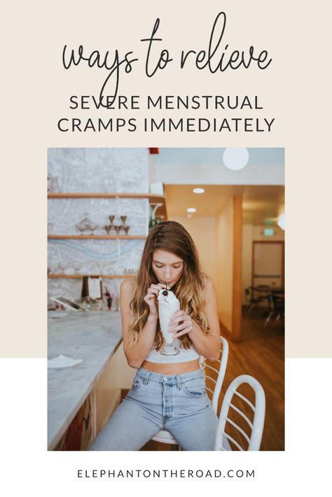 Dealing With Period Cramps, Good For Period Cramps, Things To Help Period Cramps, Cramping Relief Period, Yea For Menstrual Cramps, What To Eat For Period Cramps, Food To Help With Cramps, Period Remedies Cramps, Remedies For Menstrual Pain