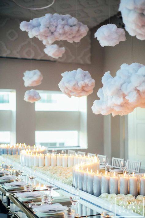 Cloud Baby Shower Theme, Luxury Baby Shower, Angel Baby Shower, Cloud Party, Boy Baby Shower Centerpieces, Cloud Theme, Twinkle Twinkle Baby Shower, Baby Shower Inspiration, Shower Centerpieces