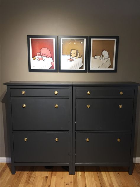 Hemnes Shoe Cabinet Hack, Ikea Hemnes Shoe, Ikea Shoe Rack, Ikea Hemnes Shoe Cabinet, Hemnes Shoe Cabinet, Ikea Shoe Cabinet, Ikea Hemnes, Home Entrance Decor, Hemnes