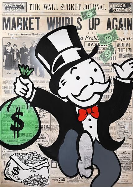 Mr Monopoly Art, Monopoly Art, Monopoly Man, Urban Ideas, Money Art, Alec Monopoly, Arte Punk, King Of Pop, Cool Wallpapers Cartoon