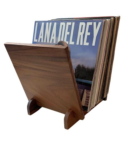 PRICES MAY VARY. Exquisite Craftsmanship: Meticulously handcrafted from the finest walnut wood, our vinyl holder exemplifies superior quality, durability, and timeless elegance in every intricate detail, making it a cherished addition to any setting. Generous Storage Capacity: With its spacious design, this vinyl record display can elegantly showcase up to 40 of your favorite records, offering ample space for vinyl enthusiasts and collectors to proudly exhibit their prized collection. Effortless