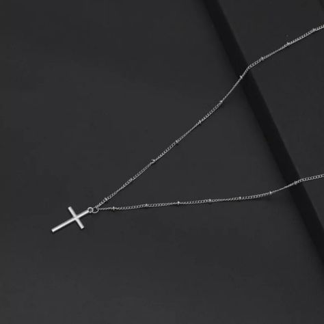 New Silver Cross Pendant Necklace Clavicle Chain Women Men Charm Jewelry Gifts Cute Simple Silver Color Cross Necklaces Pendent And Chain. Smoke-Free Home. Bundle And Save. I Have Many Other Items Listed On My Page. Please Take A Look :) Silver Cross Necklace Aesthetic, Necklace Cross Silver, Cross Necklace Simple, Christian Cross Necklace, Cross Necklace Women, Mens Silver Jewelry, Cross Necklaces, Silver Cross Necklace, Chain Women