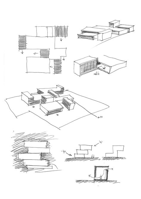 Conceptual Sketches, Concept Models Architecture, Conceptual Architecture, Architecture Sketchbook, Architecture Concept Diagram, Architecture Design Sketch, Concept Diagram, Architecture Concept Drawings, Architecture Drawing Art