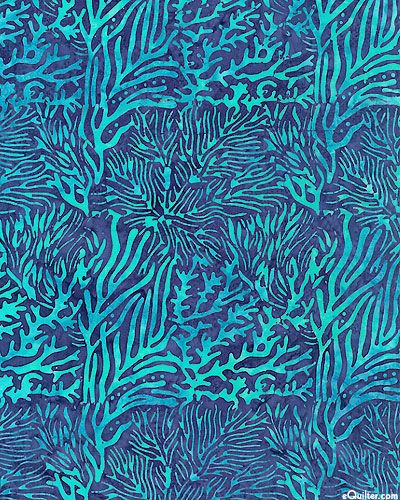 Coral Reef Batik - Ocean Blue Sea Pattern Design, Coral Print Pattern, Coral Pattern Design, Beach Pattern Design, Coral Reef Print, Ocean Pattern, Sea Pattern, Beach Pattern, Colour Trend