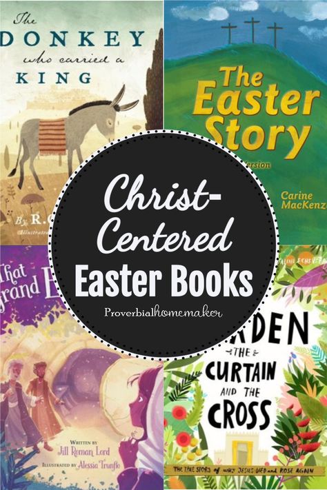 My favorite Christ-centered Easter books! #easter Easter Homeschool Lesson, Easter Homeschool, Activity Books For Kids, Preschool Easter, Christ Centered Easter, Easter Sunday School, Easter Week, Easter Books, Seasonal Activities