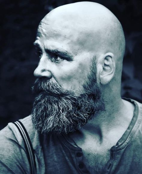 The best beard styles for bald men! If you are a bald man, then you need to grow any kind of beard! These beard styles are all pretty awesome! #mensbeards #beardstyles #beardsformen #beards Shaved Head Bearded Men, Beard With Mustache Style, Bald With A Beard, Bald And Beard, Bald With Beard Men, Shaved Head And Beard, Bald Beard Styles, Bald And Bearded Men, Bald Bearded Men