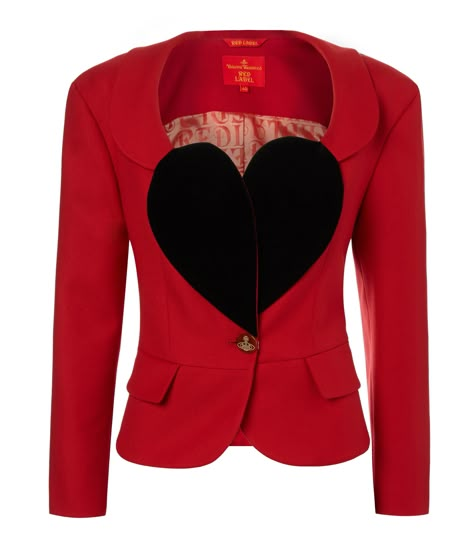 Red Heart Vivienne Westwood Jacket Vivienne Westwood Clothes, Vivienne Westwood Designs, Vivian Westwood, Vivienne Westwood Fashion, Red Label, Looks Chic, Heart On, Dream Clothes, Vivienne Westwood