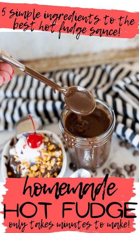 Homemade hot fudge is rich, thick and velvety smooth. The only thing that can make ice cream any better, is topping it with this decadent hot fudge sauce. |Cooking with Karli| Hot Fudge Sauce With Chocolate Chips, Fudge Sauce Recipe Easy, Ice Cream Fudge Sauce, Hot Fudge Sundaes, Homemade Hot Fudge Sauce Easy, Hot Fudge Recipe Homemade, Easy Hot Fudge Sauce With Cocoa Powder, Microwave Hot Fudge Sauce, Homemade Chocolate Fudge Sauce