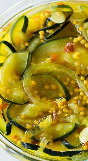 I never tried my Grandma's pickled zucchini.  I didn't think I liked zucchini when i was younger.  I bet I would have loved it now! Pickled Zucchini, Zucchini Zoodles, Refrigerator Pickle Recipes, Zucchini Pickles, Pickles Recipe, Quick Pickled, Zucchini Recipe, Refrigerator Pickles, Homemade Pickles