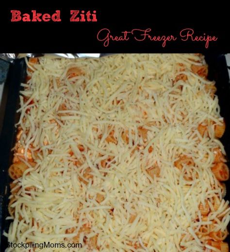 One of my favorite Freezer Cooking recipes! Freezer Baked Ziti, Baked Ziti With Italian Sausage, Recipes Freezer Meals, Crock Pot Freezer Meals, Freezer Meal Recipes, Easy Baked Ziti, Freezer Cooking Recipes, Make Ahead Freezer Meals, Cooking Photos