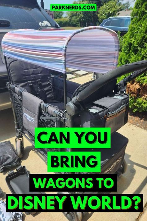 Can You Bring Wagons To Disney World? Best Stroller For Disney World, Stroller For Disney World, Stroller Hacks, Strollers At Disney World, Disney World Transportation, Best Wagons, Stroller Wagon, Kids Wagon, Beach Cart