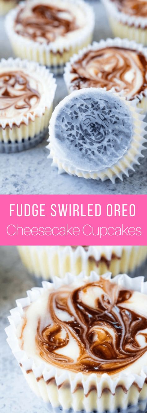 Oreo Bottom Cheesecake, Oreo Cheesecake Cupcakes, Funfetti Cupcakes, Cheesecake Cupcakes, Cupcakes Recipe, Cheesecake Desserts, Oreo Cookie, Oreo Cheesecake, Mini Cheesecakes