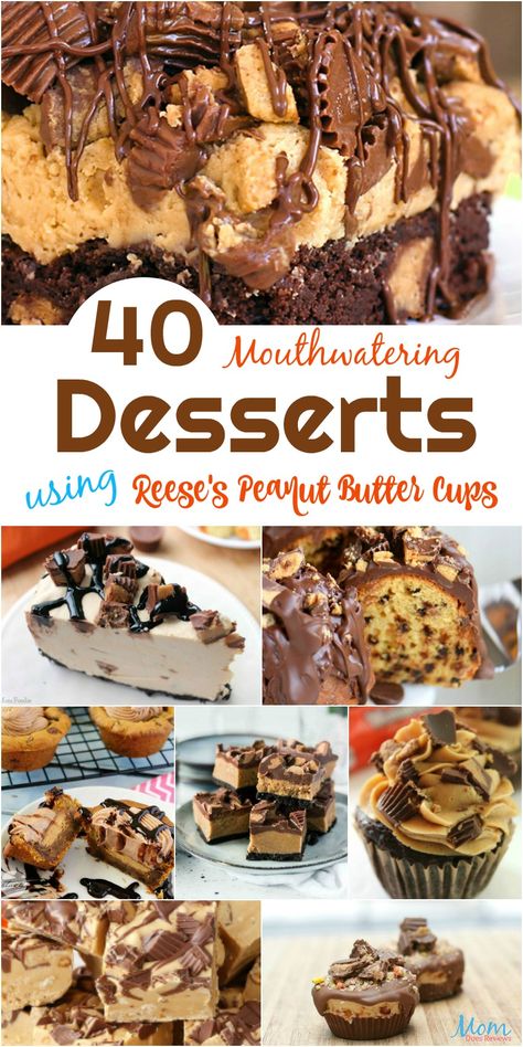 40 Mouthwatering Desserts using Reese's Peanut Butter Cups - Desserts With Peanut Butter Cups, Peanut Butter Cup Dessert Recipes, Recipes With Reese's Peanut Butter Cups, Desserts Made With Reeses Peanut Butter Cups, Reese’s Peanut Butter Desserts, Cake With Reeses Peanut Butter Cups, Reeses Peanut Butter Dessert Recipes, Deserts With Reeses Peanut Butter Cups, Reese Dessert Recipes