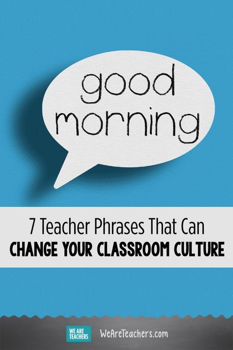 7 Teacher Phrases That Can Change Your Classroom Culture. Without control, it’s impossible to create a productive classroom culture. One simple change with huge payoffs is how we talk to our students. #classroommanagement #education #teaching #careertips Teacher Phrases Teaching, Classroom Management Quotes, Class Helpers, Thinking Classroom, Social Studies For Kids, Organize Classroom, Solo Taxonomy, Smart Classroom, Early Childhood Education Resources