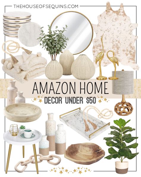 Neutral Amazon Home Decor, First Home Ideas, Beige Apartment, Amazon Home Must Haves, Best Of Amazon, Boho Apartment, Amazon Home Finds, Amazon Decor, Home Finds