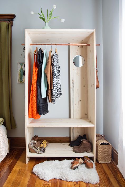 10 Diy Wardrobe Ideas, Diy Kast, Garderobe Diy, Diy Projects For Bedroom, Diy Wardrobe, Dekor Diy, Diy Furniture Bedroom, Wooden Wardrobe, Diy Holz