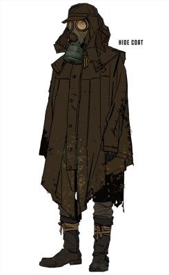 Survival Clothes Drawing, Tactical Wear Drawing, Dystopian Cowboy, Post Apocalyptic Character Design, Post Apocalypse Character Design, Post Apocalyptic Oc, Apocalyptic Character Design, Post Apocalypse Outfit, Winter Character Design