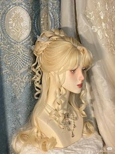 Royal Hairstyles, Cosplay Hair, Fantasy Hair, Princess Hairstyles, Hair Reference, Aesthetic Hair, Fesyen Wanita, Hair Designs, Prom Hair