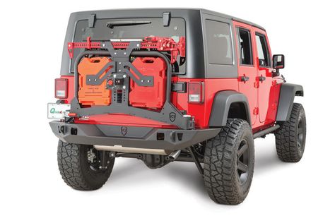 JCR Offroad Adventure Rear Bumper Tire Carrier Hi-Lift Mount in Black for 07-16… Jeep Tire Carrier, Jeep Wrangler Tires, Two Door Jeep Wrangler, 2007 Jeep Wrangler Unlimited, 2013 Jeep Wrangler Unlimited, 2008 Jeep Wrangler, Jeep Bumpers, Cj Jeep, 2013 Jeep Wrangler