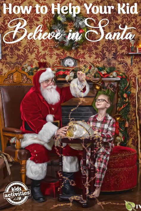 How To Help Your Kid Believe in Santa Santa Real, Friends At School, Santa Experience, How To Believe, Believe In Santa, Magic Bag, Between Friends, Christmas Activities For Kids, Festival Diy