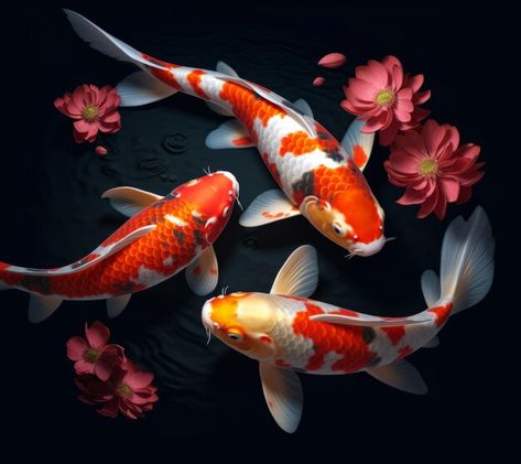 Photo koi fish visual album full of medi... | Premium Photo #Freepik #photo Koi Fish Photo, Fish Photo, Koi Fish, Goldfish, Premium Photo, Koi, 1 Million, Meditation, Fish