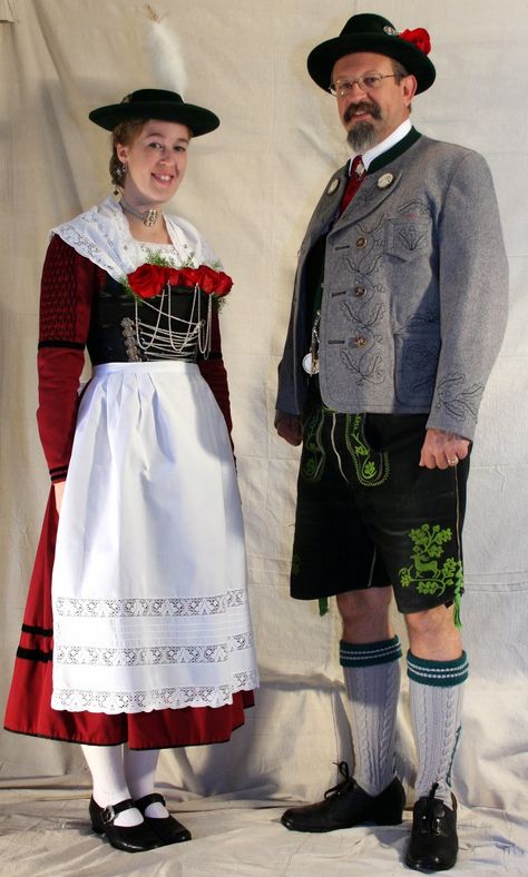 FolkCostume&Embroidery | Women's Costume of Miesbach region, Upper Bavaria, Germany German Traditional Clothing, Traditional German Clothing, Germany Outfits, German Costume, German Outfit, German Dress, Business Professional Outfits, Folk Clothing, Culture Clothing