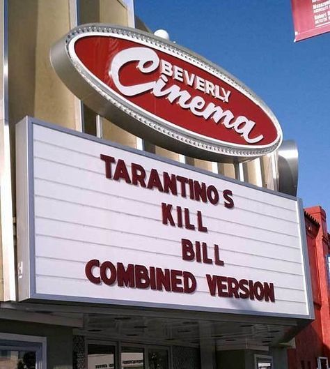 Need to get here when I'm next in LA: New Beverly Cinema in Fairfax, owned and sometimes programmed by Tarantino. Kill Bill Restaurant, Quentin Tarantino Movie Quotes, Bel Canto Book, New Beverly Cinema, Tarantino Once Upon A Time In Hollywood, Quentin Tarantino Behind The Scenes, Screening Room, Sergio Leone, Foreign Film