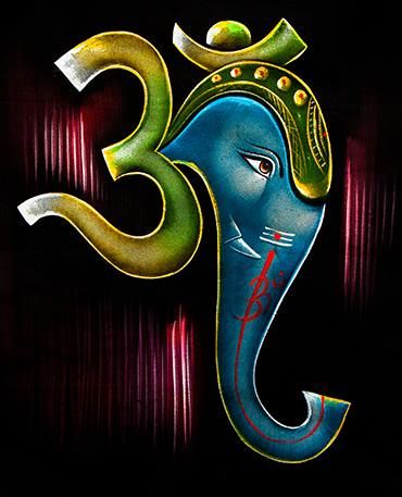 Curt..this is a cool mix for a tatoo! Arte Ganesha, Shree Ganesh, Lord Ganesha Paintings, Ganesh Art, Spiritual Artwork, Ganesha Painting, Ganesha Art, Hindu Art, Lord Ganesha