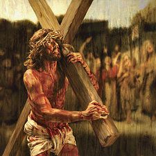 Jesus Carrying Cross, Simon Of Cyrene, Jesus Carrying The Cross, Passion Of Christ Images, Carrying The Cross, David And Jonathan, Jesus Crucified, Jesus Drawings, Jesus Christ Painting