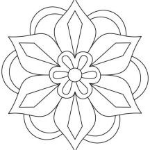 Awesome Picture of Rangoli Coloring Page Patterns Coloring Pages, Free Mosaic Patterns, Pola Bordir, Rangoli Patterns, Stencil Design, Pattern Coloring Pages, Tile Stencil, Simple Mandala, Rangoli Designs Diwali