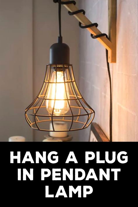 How to Hang a Plug in Pendant Lamp Remote Light Switch, Stud Finder, Plug In Pendant Light, Swag Lamp, Swag Light, How To Hang, Professional Help, Electrical Components, Blog Article