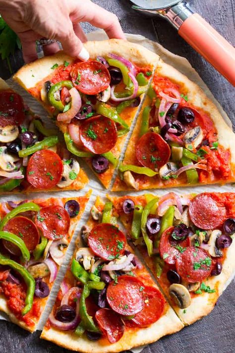 Pizza With Veggies, Paleo Biscuits, Paleo Pizza Crust, Paleo Fruit, Stomach Rumbling, Paleo Running Momma, Dairy Free Pizza, Paleo Pizza, Flat Breads