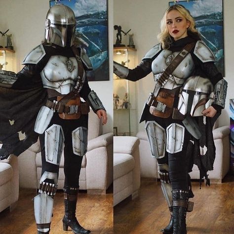 Disfraz Star Wars, Mandalorian Costume, Armadura Cosplay, Mandalorian Cosplay, Comic Con Costumes, Mandalorian Armor, Star Wars Diy, Cuadros Star Wars, Star Wars Outfits