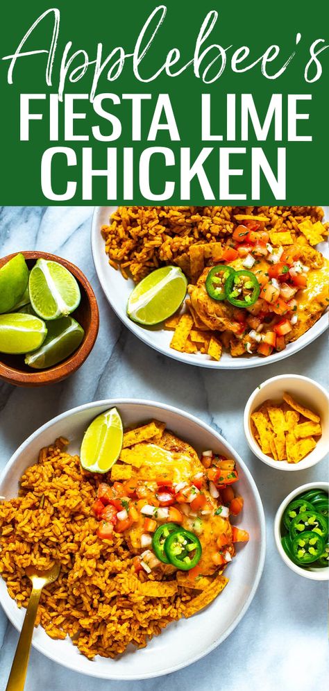 Fiesta Chicken Applebees, Applebees Cilantro Lime Chicken, Cilantro Lime Chicken Applebees, Applebees Tequila Lime Chicken Recipe, Apple Bees Fiesta Lime Chicken, Copycat Applebee's Fiesta Lime Chicken, Tequila Lime Chicken Marinade, Copycat Fiesta Lime Chicken, Applebees Fiesta Lime Chicken