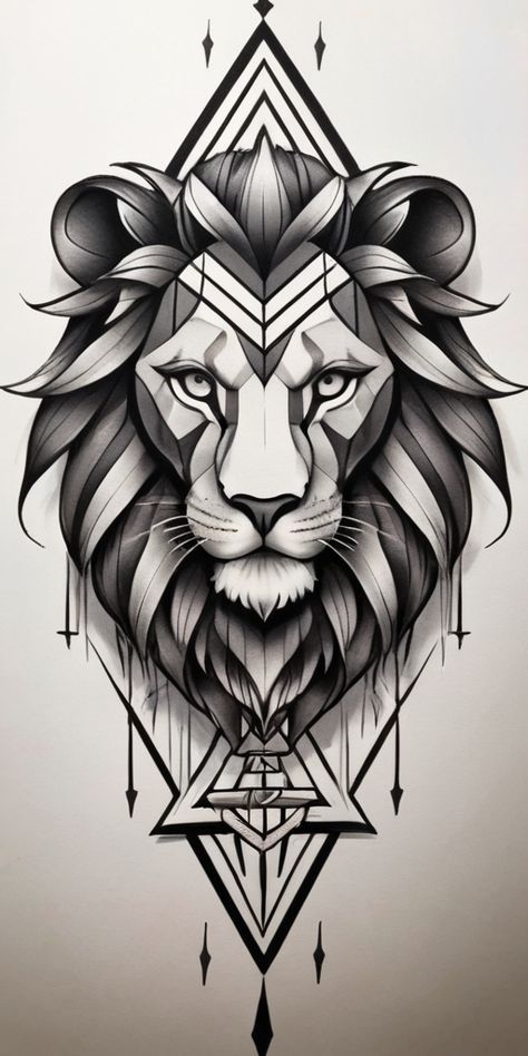 #BEAUTY, #RELATIONSHIPS #Fashion #Animals #Outfits #Winter Outfits #Animals Geometrical Tattoo Design, Lion Tattoo Sketch, Leones Tattoo, Mandala Lion Tattoo, Geometrical Tattoo, Geometric Tattoo Leg, Geometric Lion Tattoo, Lion Art Tattoo, Leo Tattoo Designs