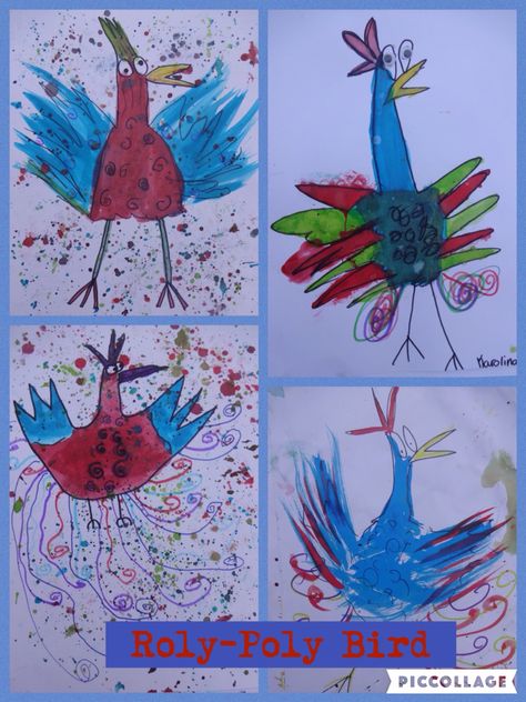 Role-Poly Bird from the Twits. Ink and pen drawing. By year 5 children                                                                                                                                                                                 More The Twits Activities, Roald Dahl The Twits, Roald Dahl Characters, Roald Dahl Activities, Ronald Dahl, Roald Dahl Day, Grade 1 Art, Transition Activities, Roald Dahl Books