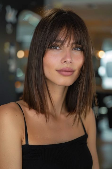 42 Long Bobs With Bangs Hairstyles to Unleash Your Inner French Girl Chic