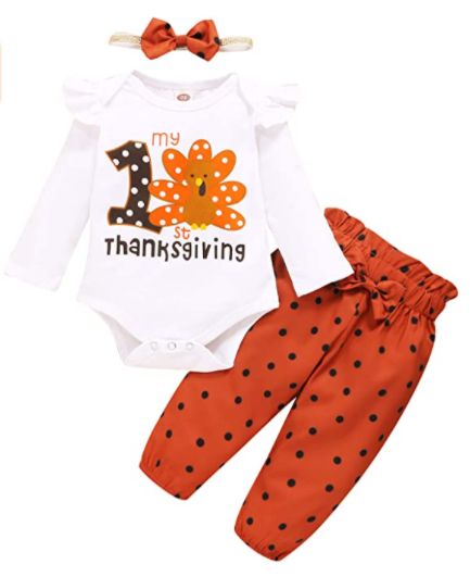 Girls Thanksgiving Outfit, Thanksgiving Baby Outfits, Newborn Baby Girl Clothes, Thanksgiving Clothes, Girls Thanksgiving, Winter Baby Clothes, Thanksgiving Baby