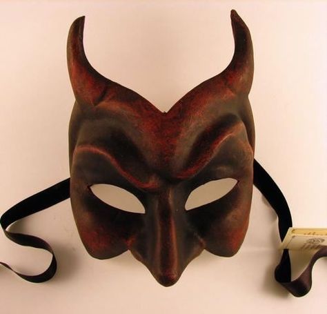 Venetian demon Male Masquerade Mask, Goth Mask, Righteous Gemstones, Mask Venetian, Mens Masquerade Mask, Face Mask Aesthetic, Leather Face Mask, Devil Mask, Venetian Masquerade Masks