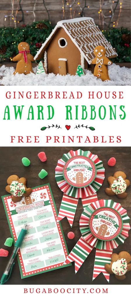 Throwing a Gingerbread House Decorating Party? Or a Cookie Swap Party? Download these free printable voting sheets and create medallion award ribbons! Gingerbread House Party, Gingerbread House Decorating Party, Cookie Swap Party, Christmas Candyland, Gingerbread House Decorating, Cool Gingerbread Houses, Art Docent, Family Involvement, Gingerbread House Parties