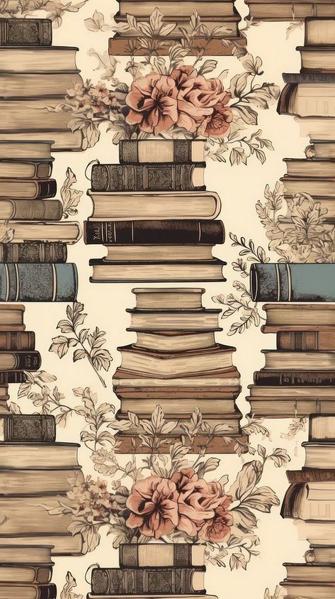 Brown vintage book pattern publication art arrangement | premium image by rawpixel.com Book Pages Aesthetic Wallpaper, Briana Core, Books On Shelf, Book Mugs, Bookish Wallpaper, Aesthetic Printables, Kindle Wallpaper, Planning Aesthetic, Reading Wallpaper