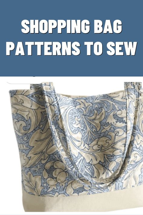 Shopping bag patterns to sew are practical and eco-friendly projects for crafters.  Sewing your own shopping bags allows for customization with different fabrics and embellishments, promoting sustainability and reducing plastic waste. Ideal for both beginner and experienced sewists, these patterns offer creative and functional sewing projects that contribute positively to the environment. Sewing Shopping Bags Free Pattern, Reusable Grocery Bags Pattern Sewing, Reuseable Grocery Bag Pattern, Foldable Reusable Grocery Bags Pattern, Reusable Gift Bag Sewing Pattern, Reusable Shopping Bag Pattern, Bags To Sew, Tote Bag Patterns, Shopping Bags Diy