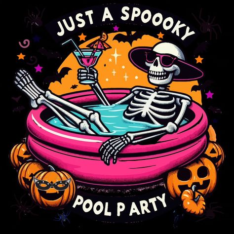 🦴🎃 Get ready for the *ultimate* spooky season pool party! 💀✨ Join the skeleton crew and dive into the frightfully fun vibes 🏊‍♂️💀 because nothing screams Halloween like chilling in style! 👻 Grab your spooky pool party shirt now and be the life (or afterlife) of the party! 😎🖤 #SpookyVibesOnly #SkeletonChill #PoolPartyGoals #HalloweenFashion #HauntedPoolParty #SpookySeason #SkeletonStyle #PumpkinFun #WitchyVibes #HauntedNights #GhoulGang #HalloweenFun #TrickOrTreat #GhostlyGoodTimes #HorrorFa... Halloween Pool Party, Fun Vibes, Scream Halloween, The Skeleton, Halloween 2024, Witchy Vibes, Halloween Fashion, Party Shirts, Dia De Muertos