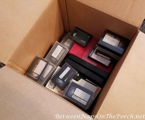 How Much Does It Cost To Have VHS & 8 mm Tapes Transferred Over to DVD? Vhs To Dvd, Video Tapes, Media Storage, Vhs Tapes, Vhs Tape, Interesting Information, Photo Craft, Yard Sale, At Last