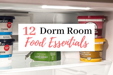 We may earn money or products from the businesses mentioned in this post. Switching from a healthy high school home diet to a “picking out what looks edible in the dining center” diet tends to mess with your body. You’ll find yourself supplementing with cooking in your freshman year dorm room – a lot. Over... Read the Post The post 12 College Dorm Room Food Essentials | The Best Dorm Room Foods appeared first on Cassidy Lucille. College Dorm Food, Dorm Room Cooking, Dorm Room Food, Dorm Cooking, Food Essentials, Dorm Food, First Apartment Essentials, College Dorm Room Essentials, Freshman Year College