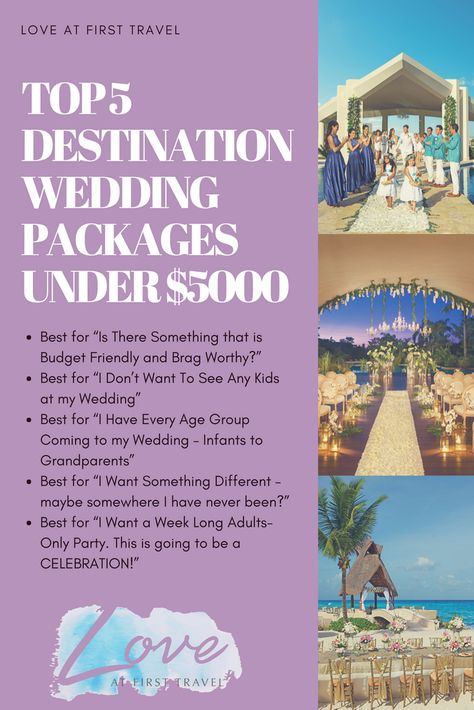 Weddings under $5000 // Budget Destination Wedding // Affordable Destination Wedding // All Inclusive Wedding Under $5000 // 2018 Destination Wedding // 2019 Destination Wedding // 2020 Destination Wedding Packages // Destination Wedding Planner // Destination Wedding Planning Budget Destination Wedding, Weddings Under 5000, Cheap Destination Wedding, Destination Wedding Budget, Affordable Destination Wedding, Destination Wedding Ideas, Cheap Wedding Venues, Destination Wedding Dress, Destination Wedding Locations