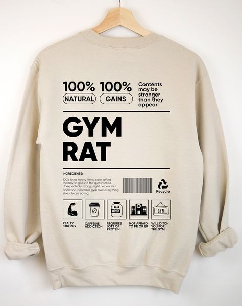 Gym Rat Workout Hoodie Pump Cover Hoodie Women Trendy Gym Sweatshirt Pump Cover Shirt Oversized Weightlifting Hoodie Gift for Gym Lover Welcome to Authentic Tee! Discover your dream style in our store, where we offer unique designs through DTF printing on high-quality apparel. Our soft and comfortable shirts are printed, pressed and shipped to you from our boutique. Enjoy your shopping!🛍️ ✔️Please make sure you check our size cards before you place your order. ✔️Please send me a message for all Hoodies Design Ideas Print, Gym Design T Shirt, Gym Hoodie Design, Gym Merchandise Ideas, Cool Hoodie Designs, Gym T Shirt Design, Gym Merch, Gifts For Gym Lovers, Gym Sweatshirt