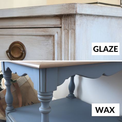 White Chalk Paint With Dark Wax Finish, Aged Glaze Over Chalk Paint, Stain Over Chalk Paint, Dark Wax Over Chalk Paint, Wax Over Chalk Paint, Glazing Painted Furniture, Chalk Paint Coffee Table, Chalk Paint Table, Chalk Painted Furniture