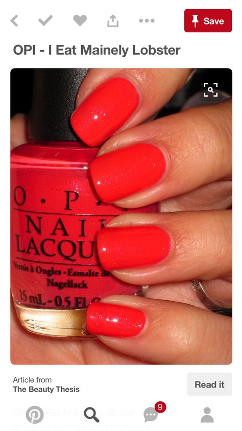 Red Orange Nails, Opi Nail Colors, Orange Nail Polish, Pretty Nail Colors, Coral Nails, Gel Nail Colors, Nails Only, Get Nails, Dipped Nails